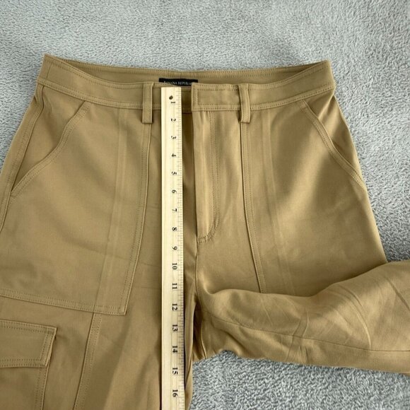 Banana Republic Womens Cargo Pants 12S Khaki Rayon/Spandex 4711 - Picture 6 of 10